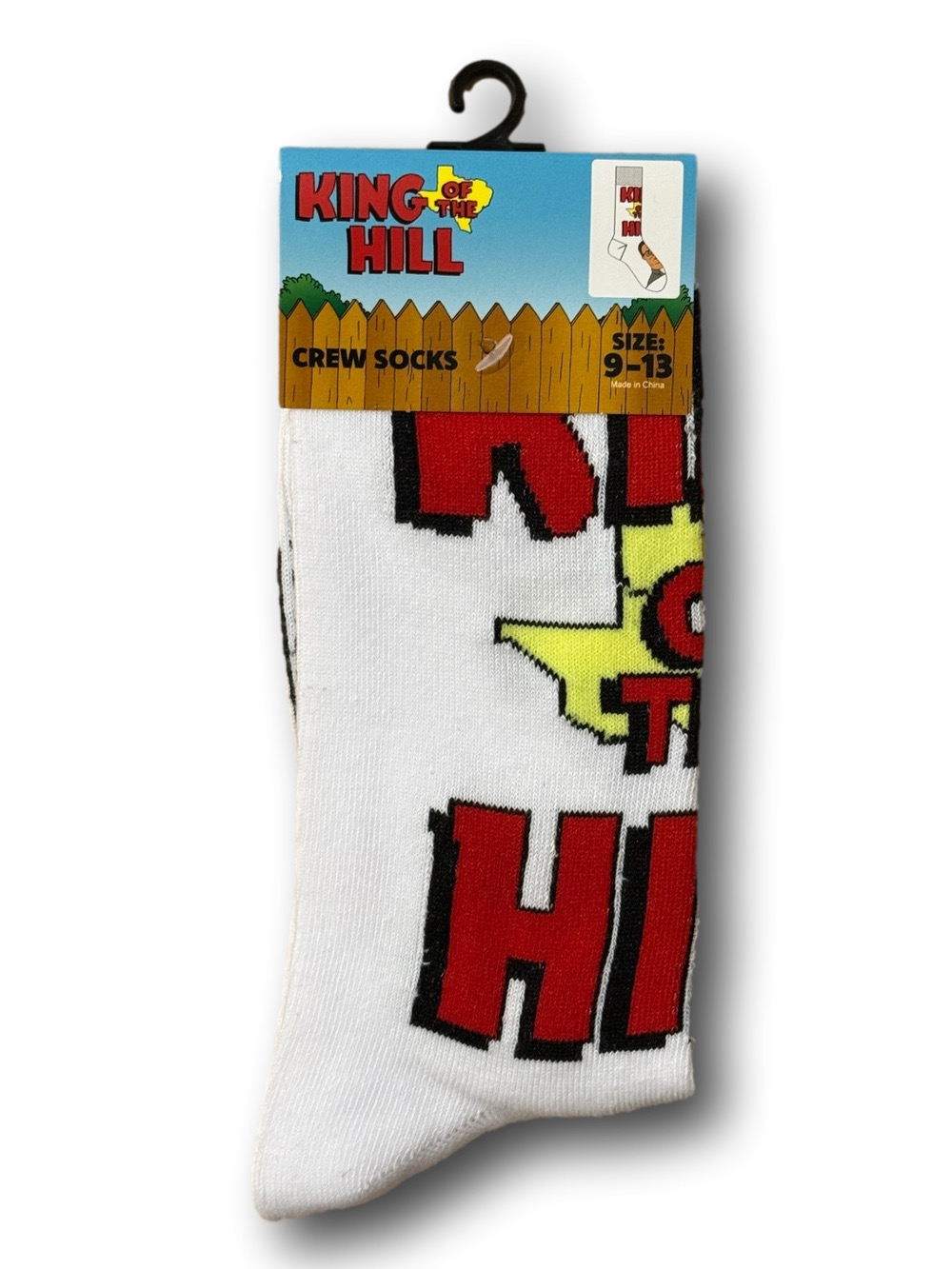 3/$20 King Of The Hill TV Show Mike Judge Funny Novelty Crew Socks - NWT